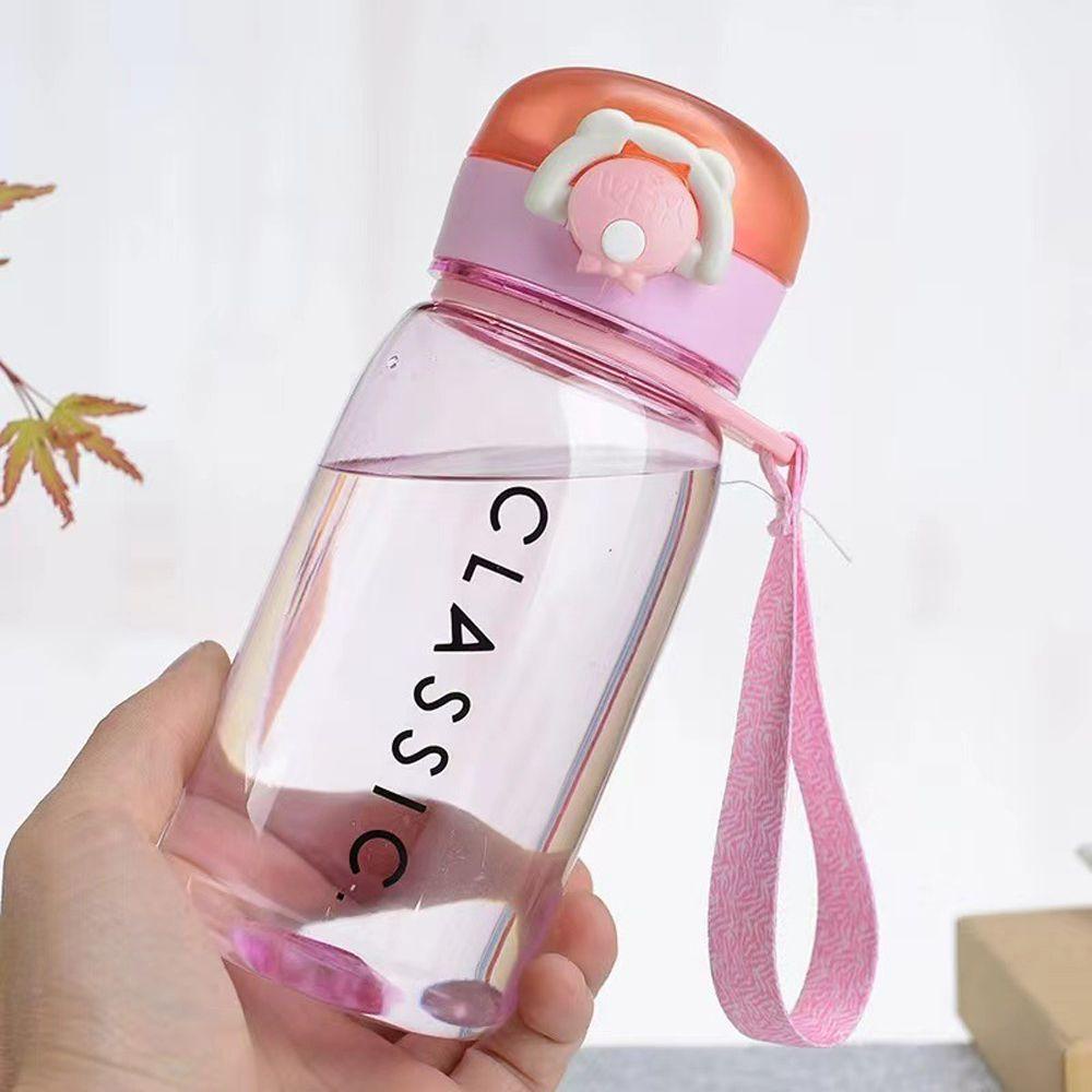 Bình Đựng Nước Bằng Nhựa Trong Suốt Chịu Được Nhiệt Độ Cao 400ML Có Thể Tái Sử Dụng