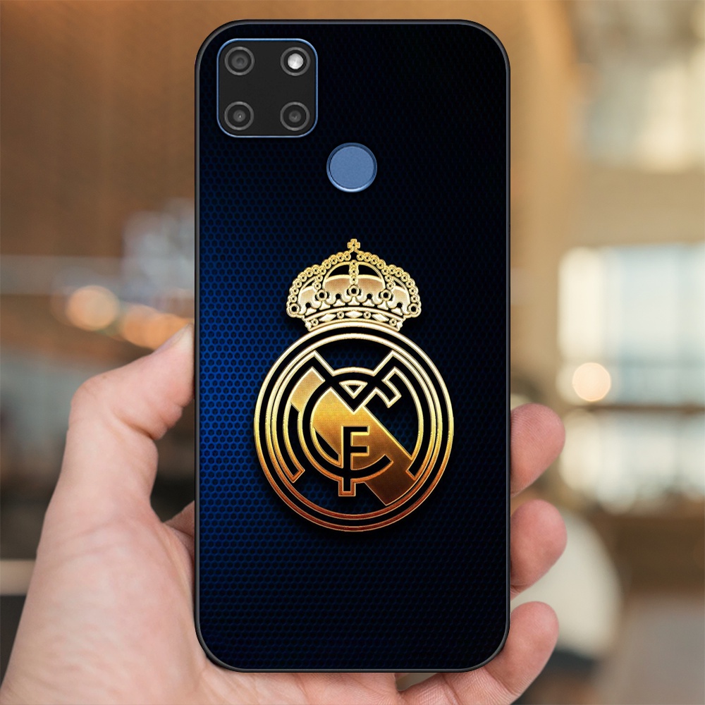 Ốp lưng Realme C12, C21Y viền đen in hình Real Madrid