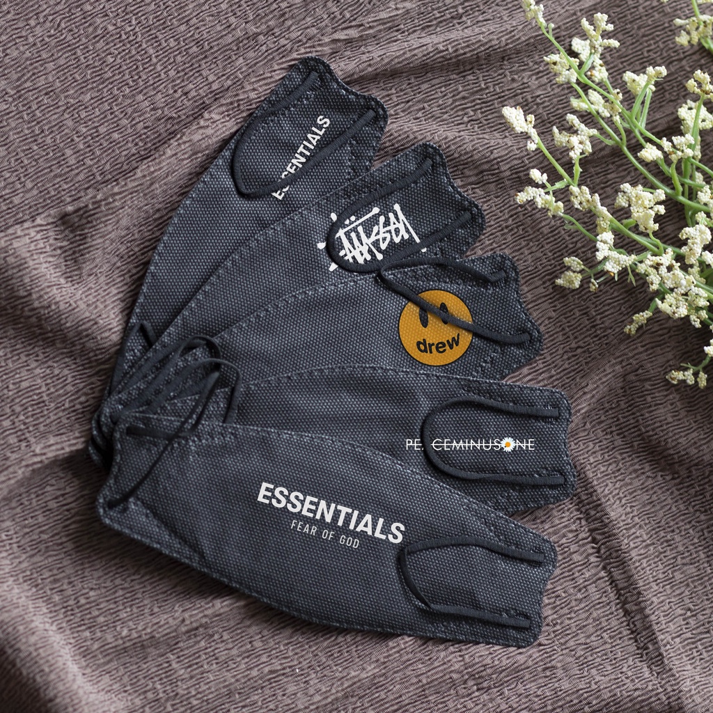 Khẩu trang KF94 thời trang Essential, Drew, Peaceminusone, Stussy