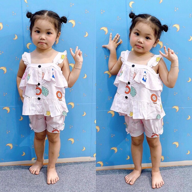 Bộ 2 dây bé gái Lanh thái tone thái tôn thái đẹp cao cấp- sỉ bộ lanh cho bé