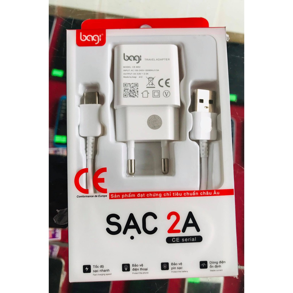 Sạc Bộ BaGi 2A Type C CE-M52