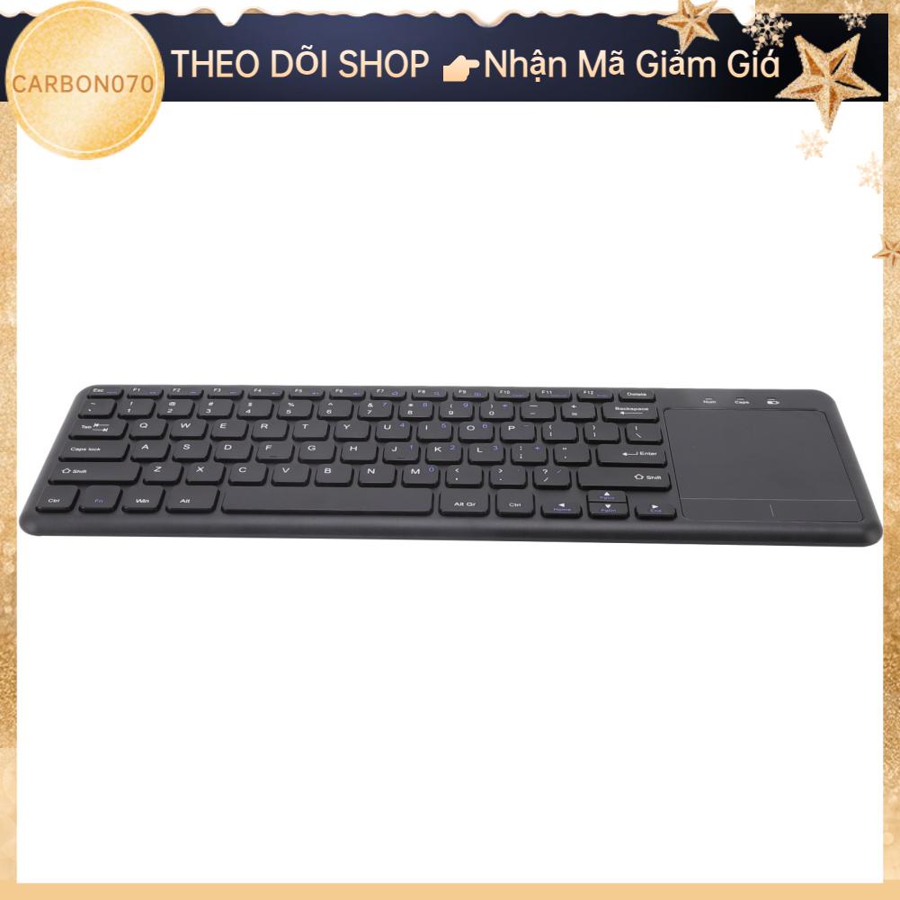 Carbon070 Bàn phím không dây 2.4GHz Hỗ trợ bàn di chuột Chức năng cử chỉ 78 Phím Chống phai màu có cho máy tính xách tay