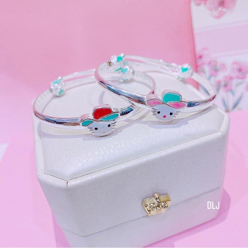Lắc tay bạc cho bé, Mẫu mã siêu đáng yêu Món quà ý nghĩa dành tặng bé Mainomi Shop Bạc Xinh