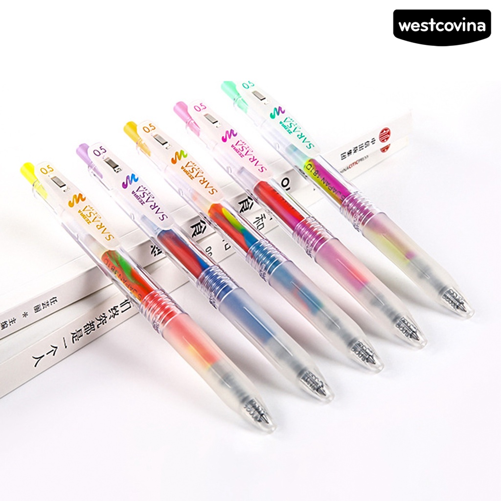 [Hot]✍Bút Mực Gel Ngòi 0.5mm Màu Sắc Cầu Vồng