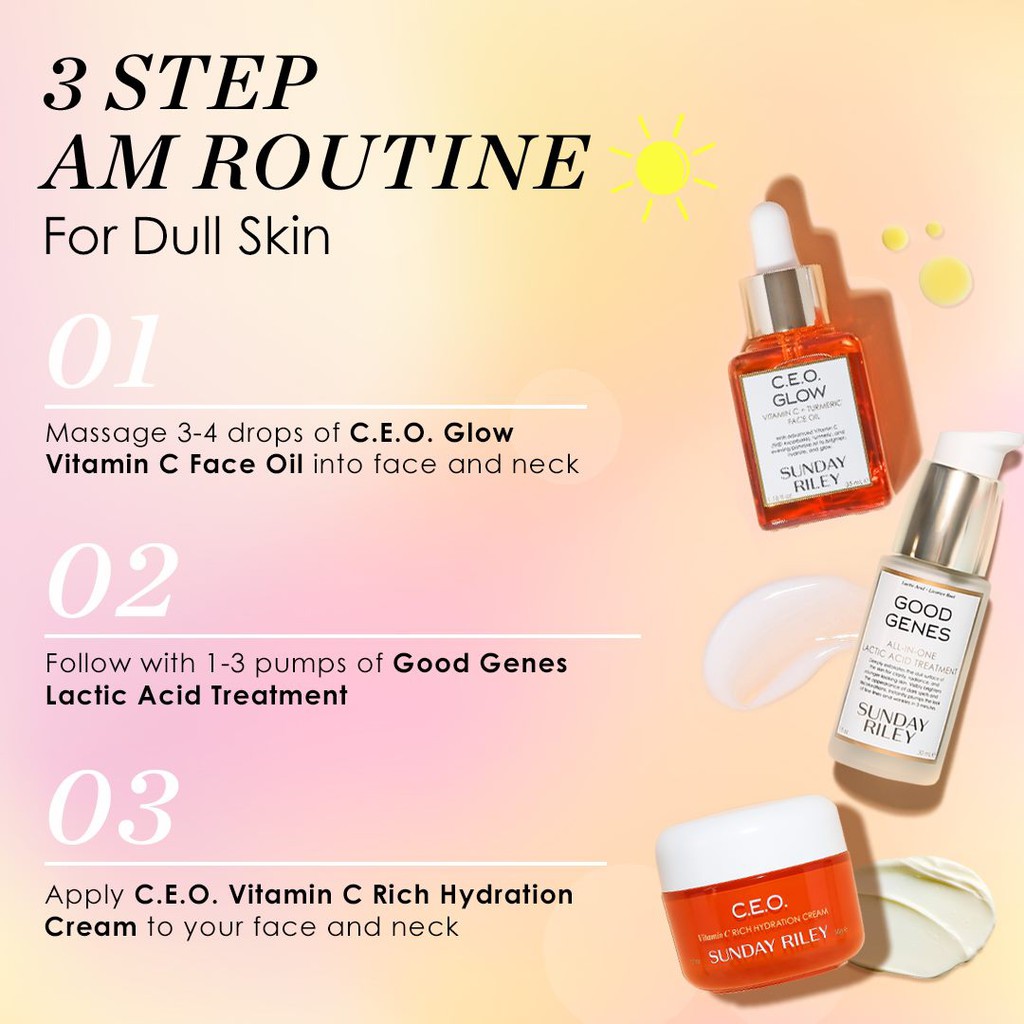 [Mã 44FMCGSALE giảm 8% đơn 500K] Sunday Riley ✨ Dầu dưỡng sáng da mờ thâm C.E.O. Glow Vitamin C and Turmeric Face Oil