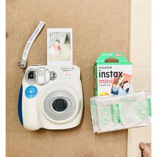 Máy chụp ảnh lấy liền Fujifilm Instax Mini 7 Cheki POP, tặng kèm pin và 1 hộp film 10 tấm date 2021