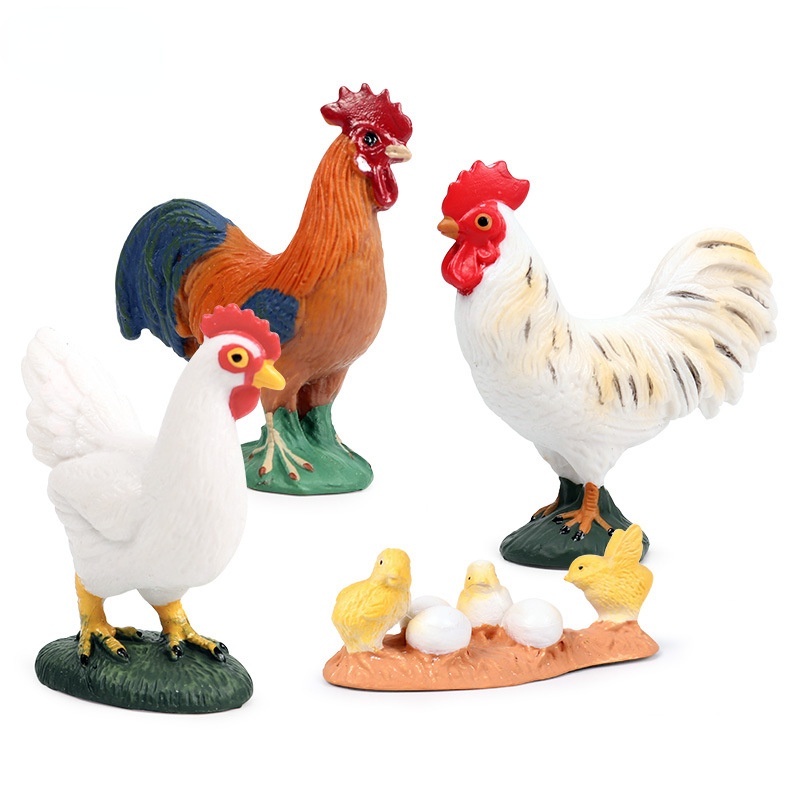 Bộ Mô Hình Gà Con Dễ Thương Cho Bé