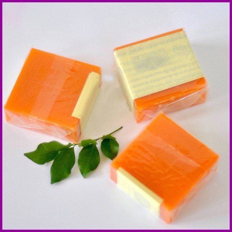 Xà Phòng Cam Nghệ Thái Lan Xà Phòng Galong Trắng Da Giảm Mụn Thâm Orange Soap 65gr ZUZU