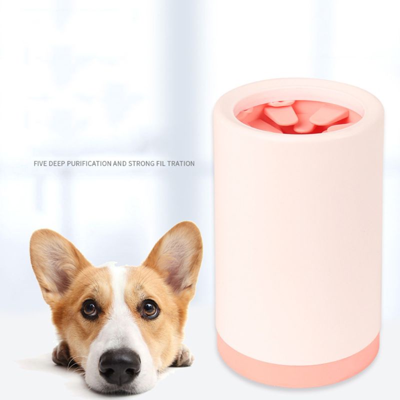 Cốc Làm Sạch Bàn Chân Cho Thú Cưng Chó Mèo Giữ Sạch Quanh Bàn Chân