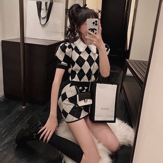 (Order) Set váy len mỏng thu đông cho nữ, set dời