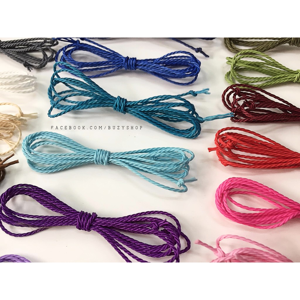 Dây xoắn nhựa 1mm, làm vòng tay