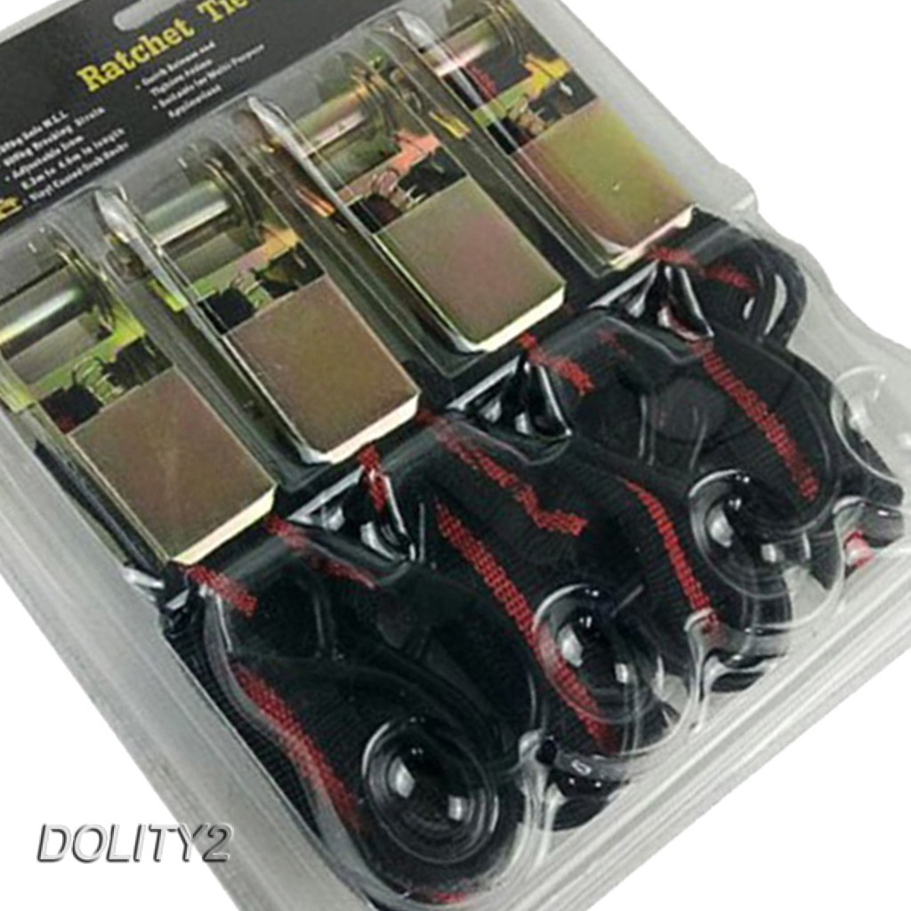 [Dolity2] Dây Buộc Hành Lý 15Feet Có Bánh Cóc Cho Xe Hơi Xe Máy