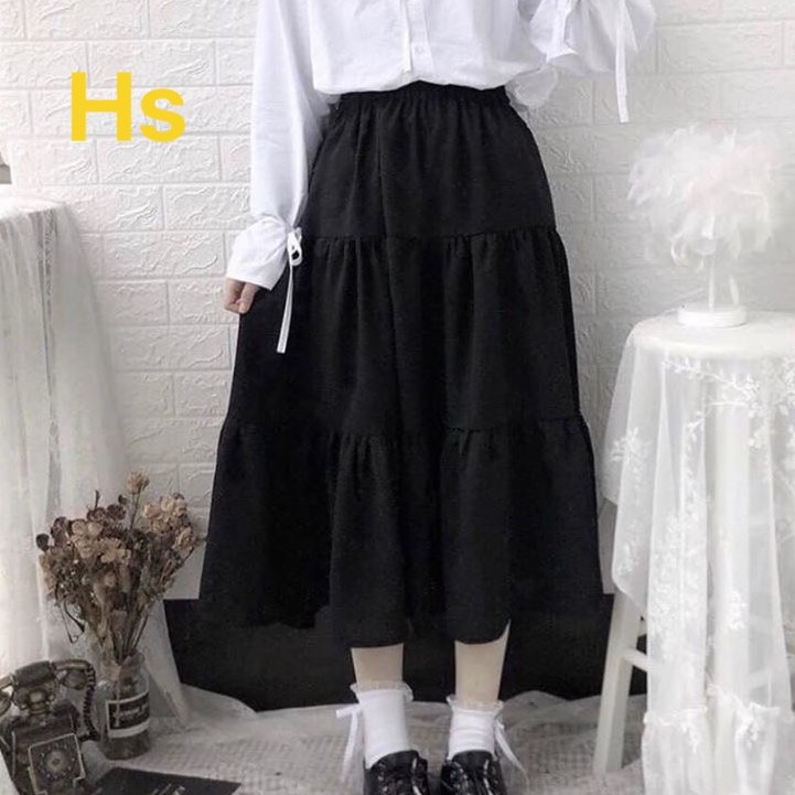 Chân Váy 3 Tầng Voan Lụa basic 2 lớp -HươngSu (CV002) | BigBuy360 - bigbuy360.vn