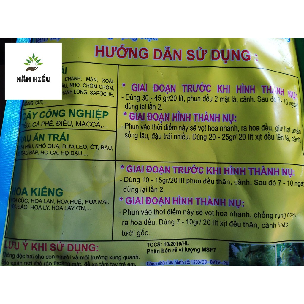 Phân Bón lá tạo mầm hoa MKP 0-52-34 1KG - Siêu lân kali kích thích ra hoa nghịch vụ