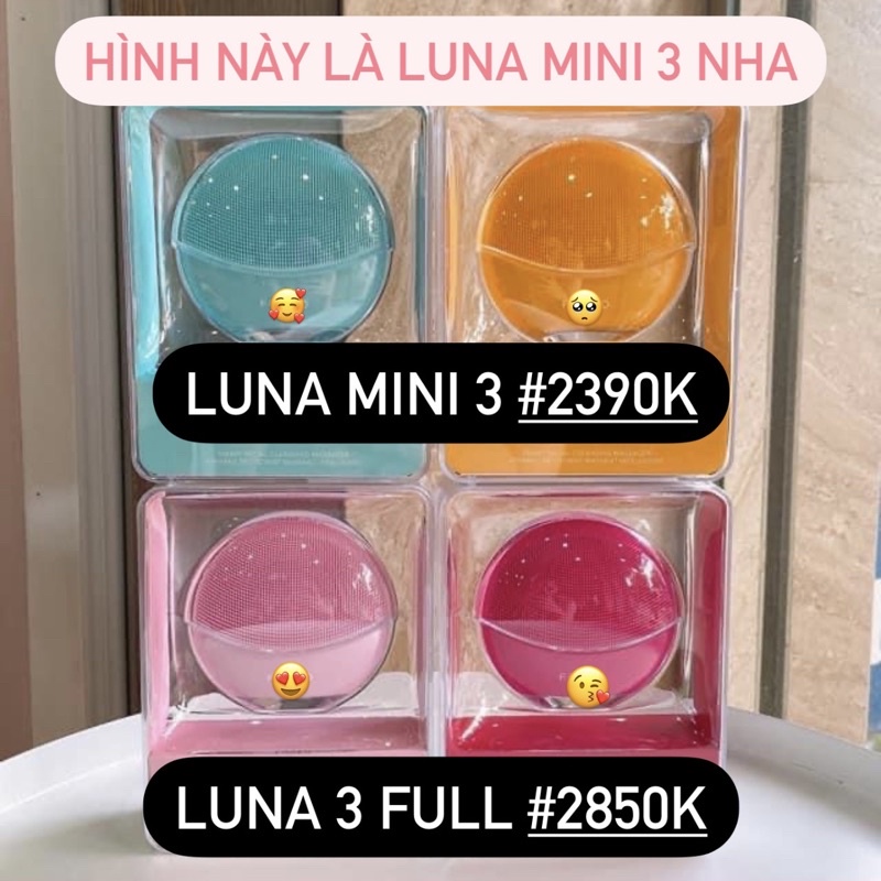 Máy rửa mặt Luna 3 và Luna Mini 3