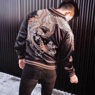 Áo khoác BOMBER thêu phượng hoàng new..