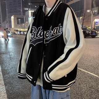 Áo bomber nam form rộng, Áo bóng chày nam form rộng màu đen tay dài mặc nhà đi chơi jacket oversize ulzzang hàn quốc