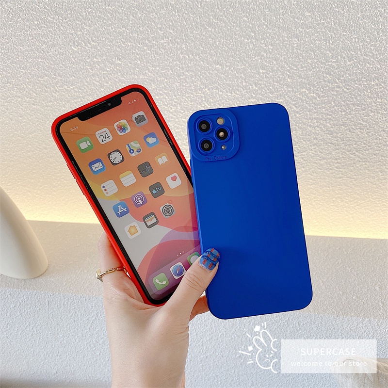 Ốp Điện Thoại TPU Mềm Màu Trơn Mặt Nhám Đơn Giản Cho Xiaomi Redmi Note 9 8 7 5 Pro Max 9s