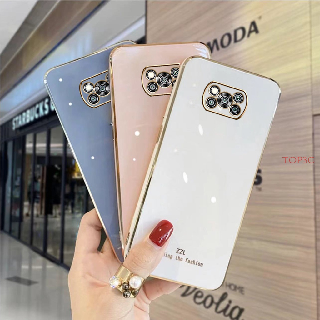 Ốp điện thoại poco X3 Pro Ốp Điện Thoại Cạnh Thẳng Thời Trang Cho Poco X3 NFc Poco X4 GT Poco X3 GT Poco M3 Poco M4 PRO Poco X3 GT Pcoc X4 PRO zb