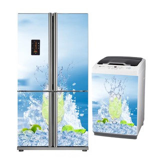 Combo decal dán máy giặt và tủ lạnh