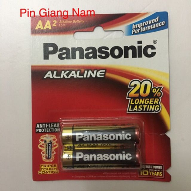 Pin AA Panasonic Alkaline vỉ 2 viên