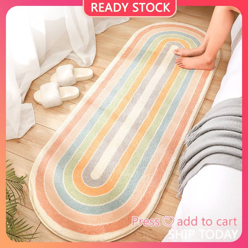 Thảm lót sàn mềm mại dày dặn thân thiện với da chống trượt dễ vệ sinh 40x120cm