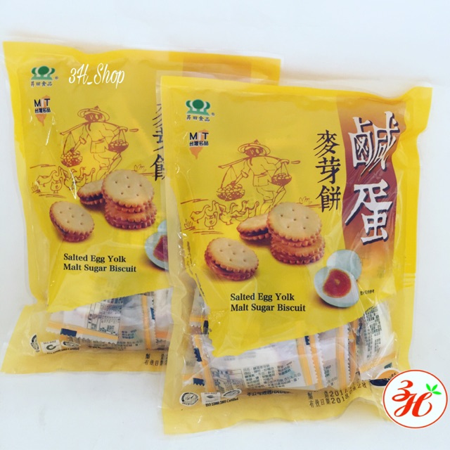 Combo 5 túi bánh trứng muối 500g date T1/22 Đài Loan