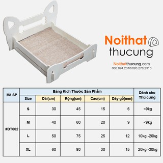 Giường Gỗ Cho Chó Mèo - ATHL3