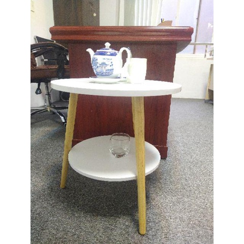 [SHIP HỎA TỐC]Bàn tròn 2 tầng uống cafe phong cách.GP54