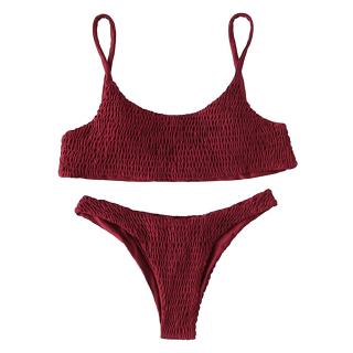 Bộ Bikini Phối Dây Có Đệm Mút Dành Cho Nữ