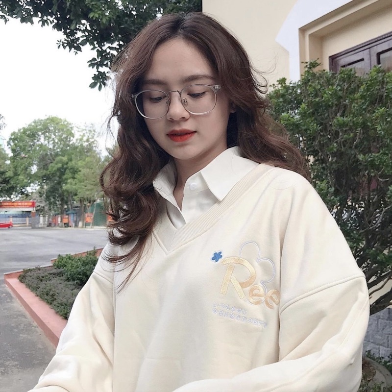 Kính giả cận, gọng kính cận tròn kim loại càng nhựa dẻo 10209 - nhận lắp cận