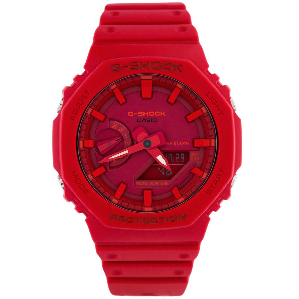 Đồng hồ nam dây nhựa Casio G-Shock chính hãng Anh Khuê GA-2100-4ADR