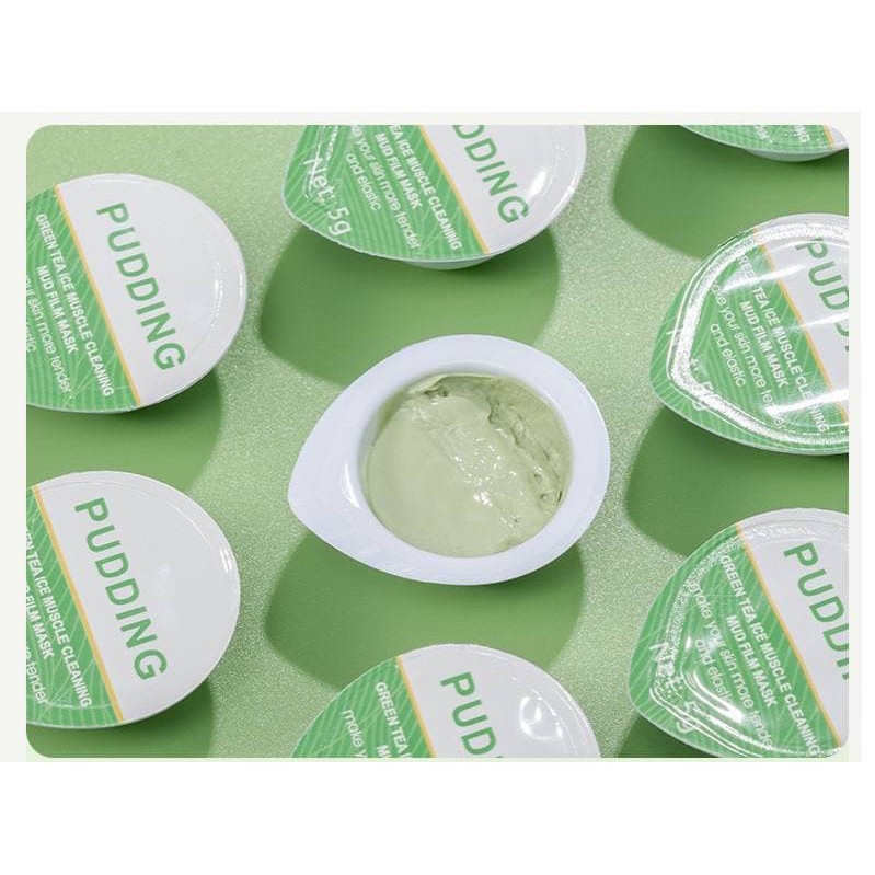 Mặt Nạ Bùn Trà Xanh Làm Sạch Mụn Đầu Đen Kiềm Dầu Làm Sáng Da hộp 7 hũ WINKBEAUTY