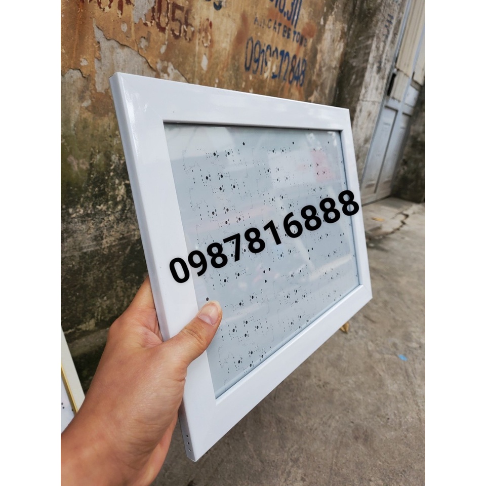 Khung hình bằng khen giấy khen a4, a3 giá rẻ tại xưởng. A4 Trắng trơn M01. Khung tranh Kim Quy