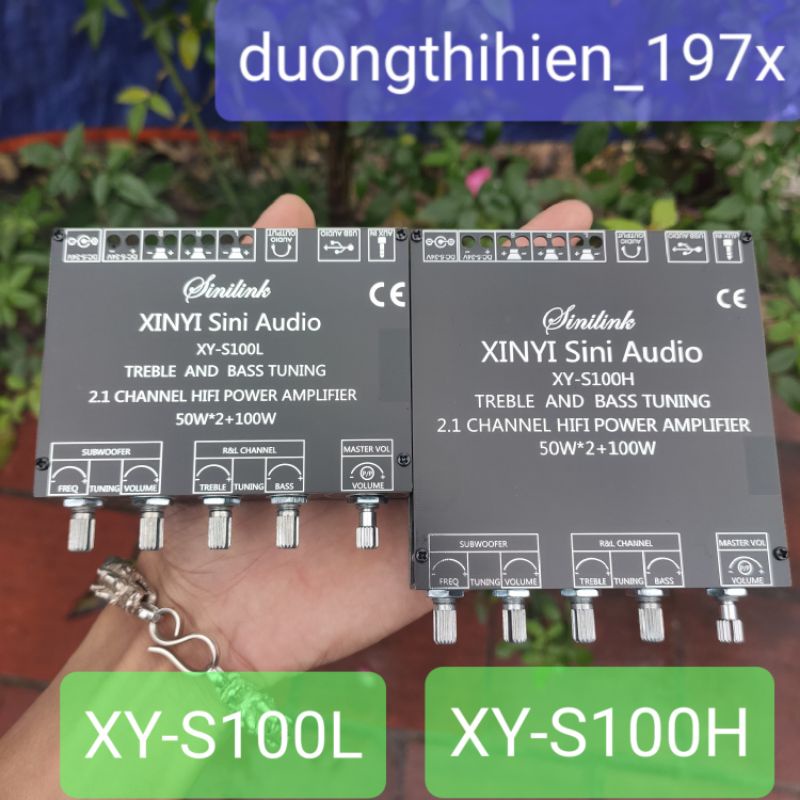 Mạch khuếch đại âm thanh 2.1 Sinilink XY-E30H, XY-E100L, XY-S100L, XY-S100H bluetooth 5.0 chất lượng cao