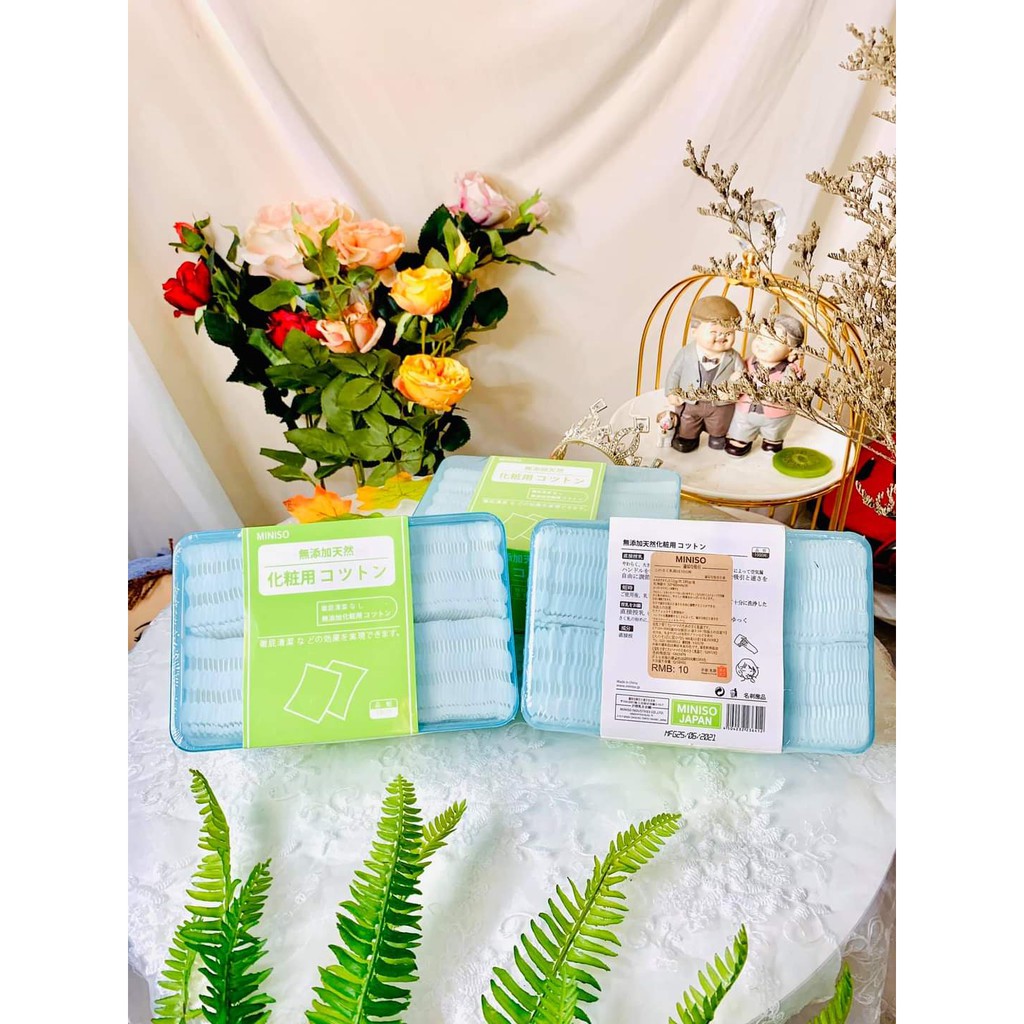 Bông Tẩy Trang MiNiSo 180 miếng Nội Địa Nhật Bản