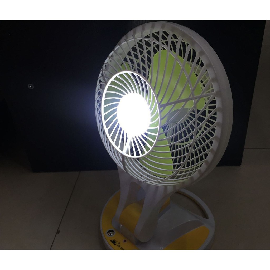 Quạt Sạc Tích Điện Mini Fan 5580,5590 Kèm Đèn Led