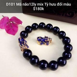 Vòng tay mix tỳ hưu đổi màu