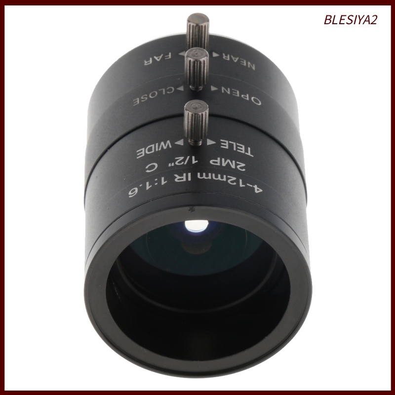 [BLESIYA2]4mm-12mm 1/2&quot; F1.6 Manual Iris  Lens C Mount for Security CCTV Camera