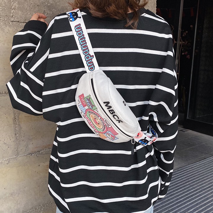 Túi bao tử vải đeo chéo nữ Hàn Quốc giá rẻ Hot 2020 TM10 | BigBuy360 - bigbuy360.vn