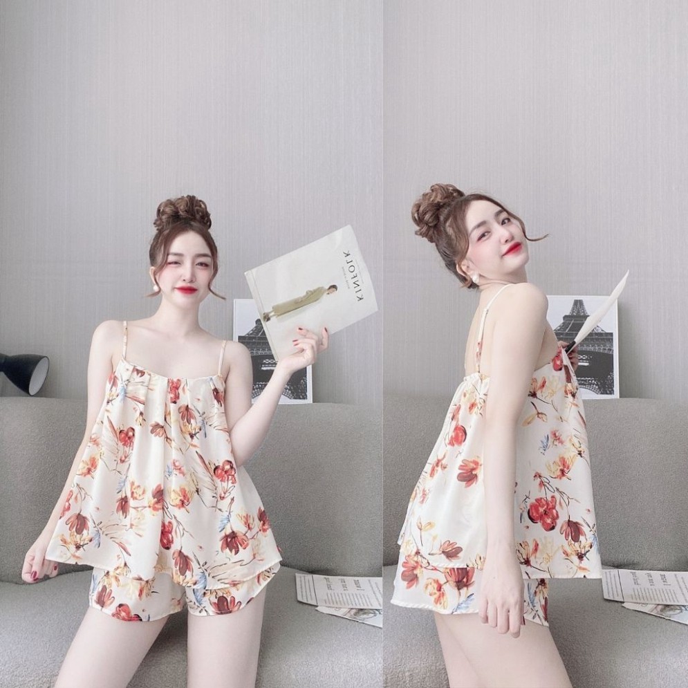 Đồ Ngủ Nữ BIGSIZE Đồ Ngủ Sexy lụa MANGO cao cấp mềm mại xinh xắn < 70KG | BigBuy360 - bigbuy360.vn