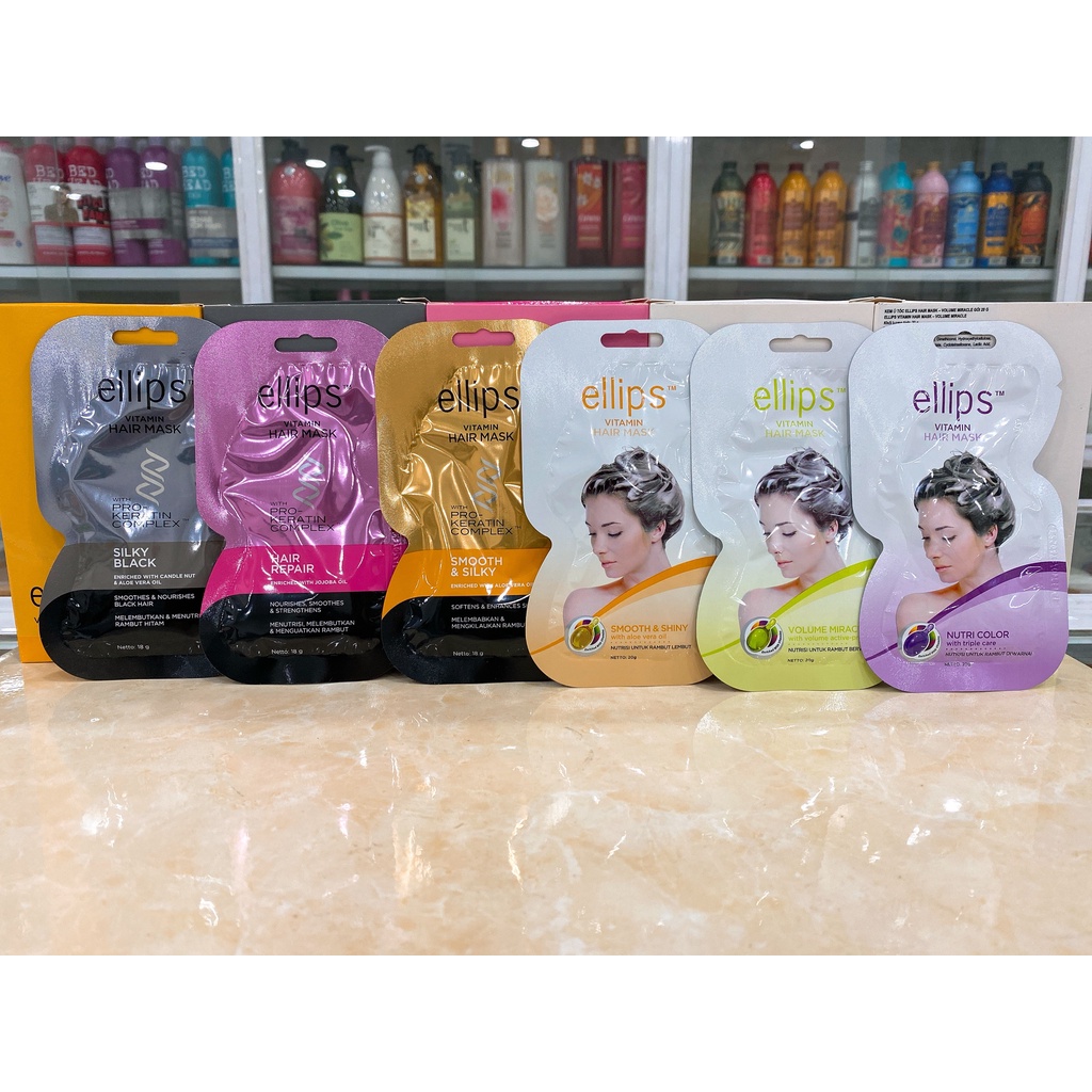 Kem Ủ Tóc Ellips Vitamin Hair Mask Dạng Gói 18g~20g Chính Hãng Công Ty