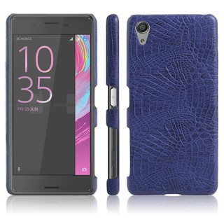 Ốp điện thoại da họa tiết cá sấu cho Sony Xperia X Performance