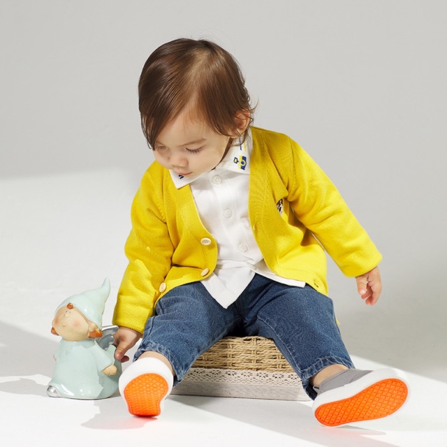 Áo khoác len cardigan bé trai Cool Baby xuất Hàn 1-5Y