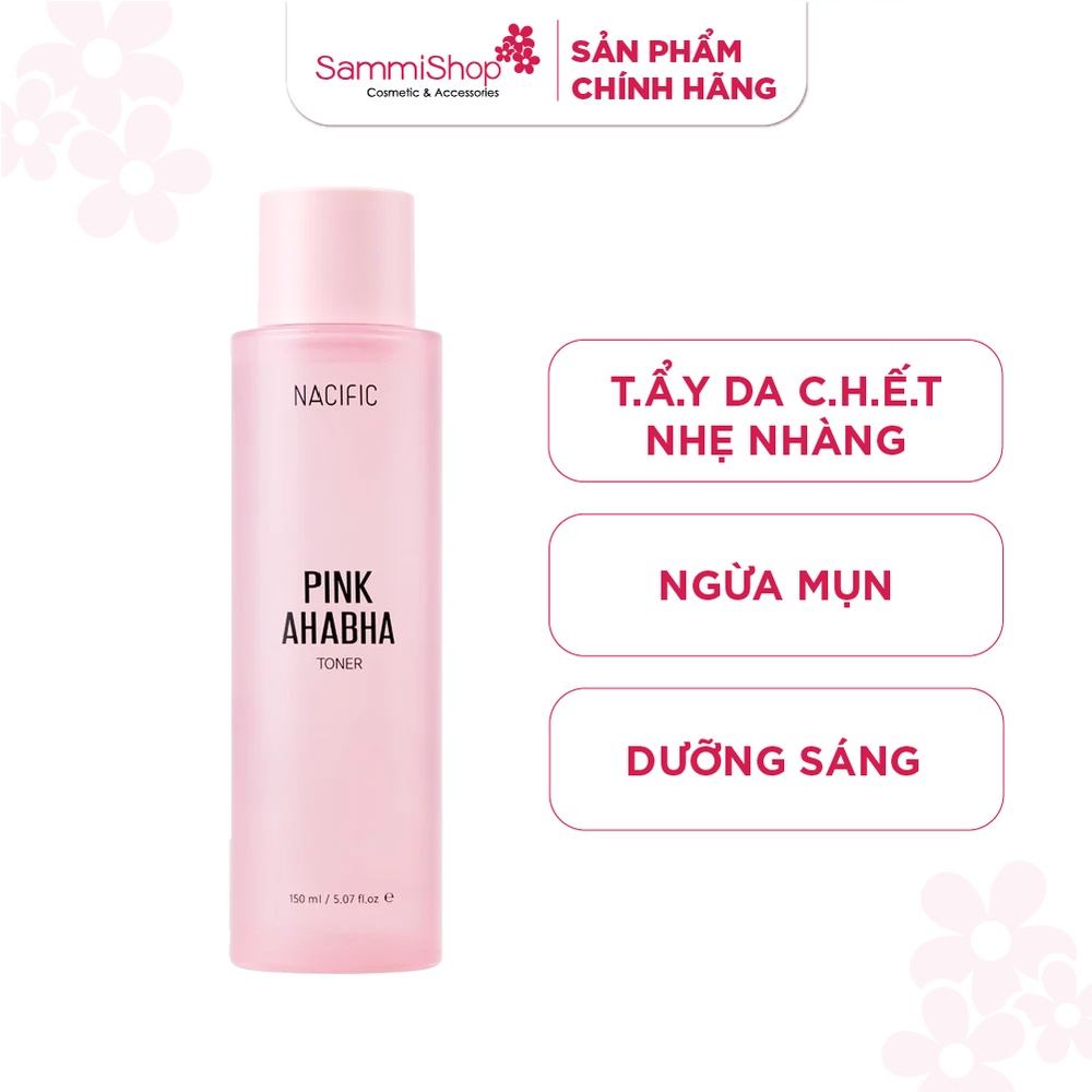 Nacific Nước hoa hồng Pink AHABHA Toner 150ml