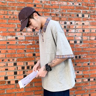 Áo thun polo cổ kẻ
