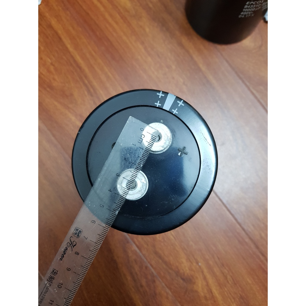 Tụ Điện 10000uF 400V hãng EPCOS kích thước 130x90mm hàng tháo máy