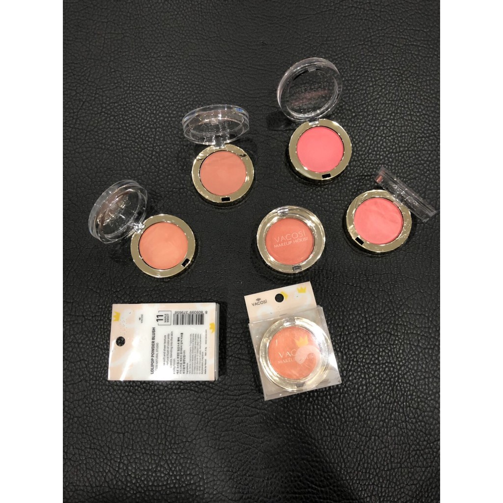 [CHÍNH HÃNG] Phấn má hồng dạng hộp Vacosi LOLIPOP BLUSH POWDER 5g