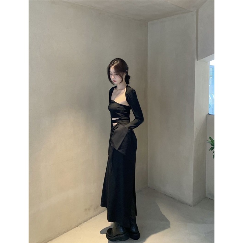 Bộ Đồ Bơi Một Mảnh Ôm Eo Có Dây Rút Màu Đen Dành Cho Nữ