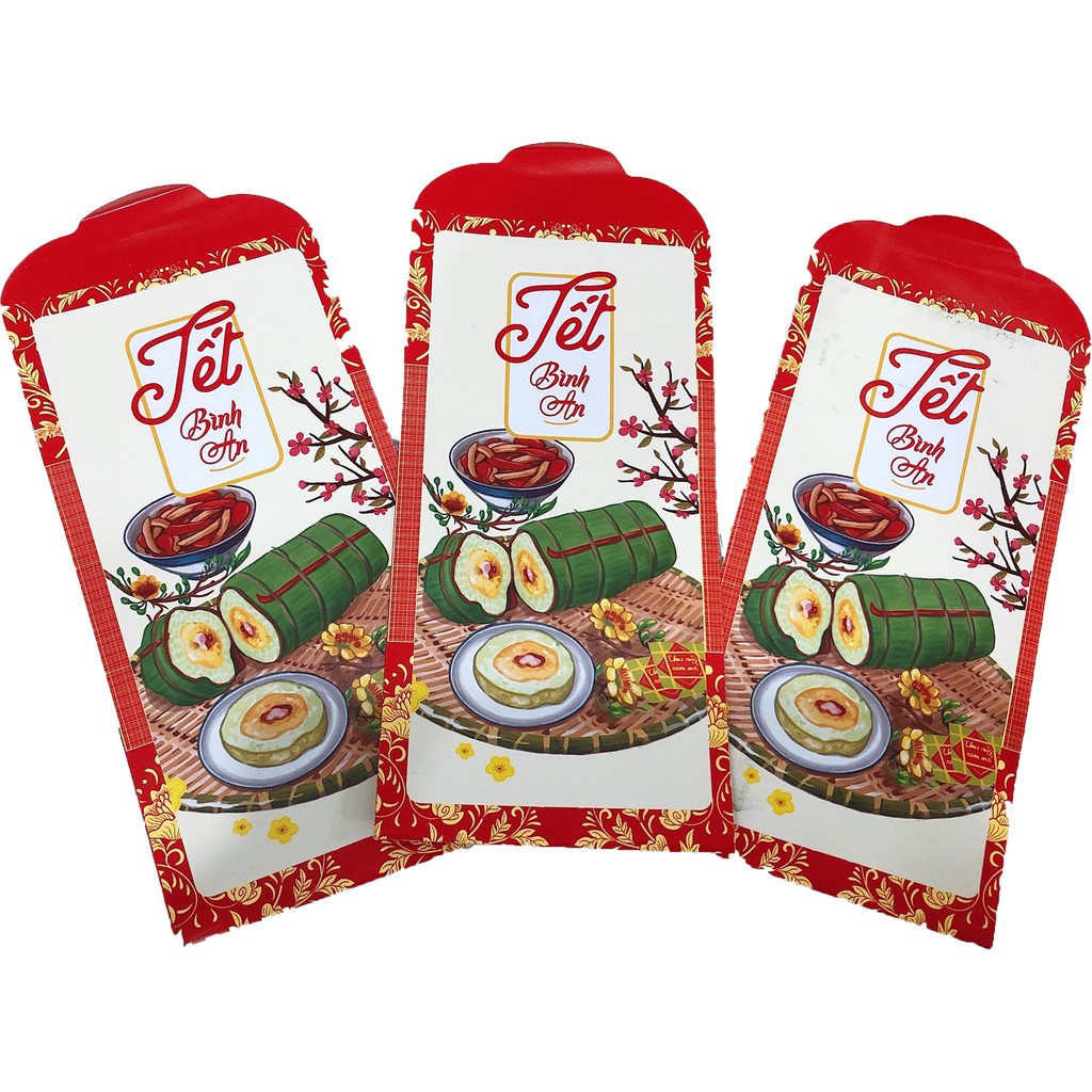 Combo 10 Bao Lì Xì Tết Tân Sửu 2021 Tổng Hợp Đủ Mẫu-Tặng kèm túi